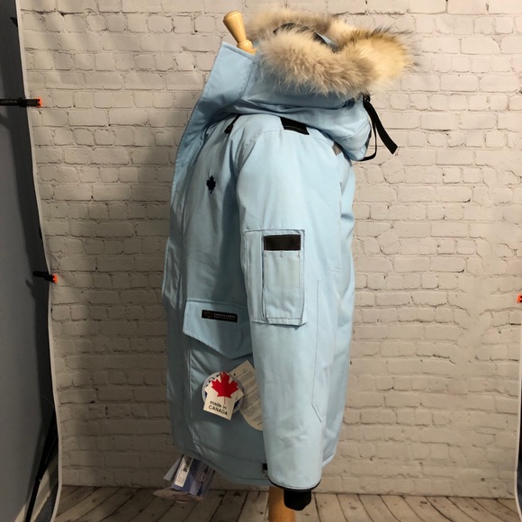 Canada Goose Coat Heli Arctic Parka Sky Blue 3xs - Picture 6 of 8